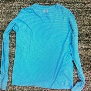 Comfort Colors Women's Long Sleeve Tee - Aqua Blue